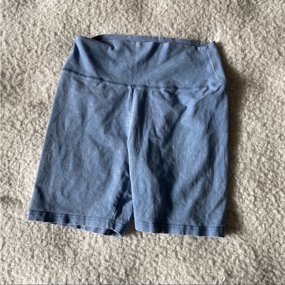 Aerie large‎ blue biker shorts